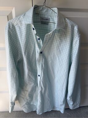 Twillory Men's Mint Check Dress Shirt